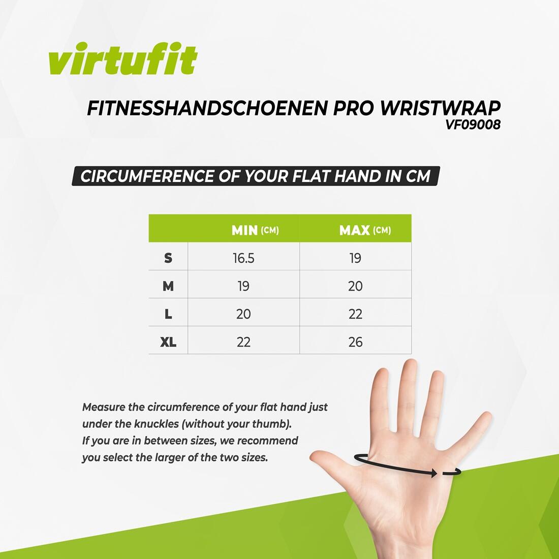 Fitnesshandschoenen Pro met Wristwrap 7/7