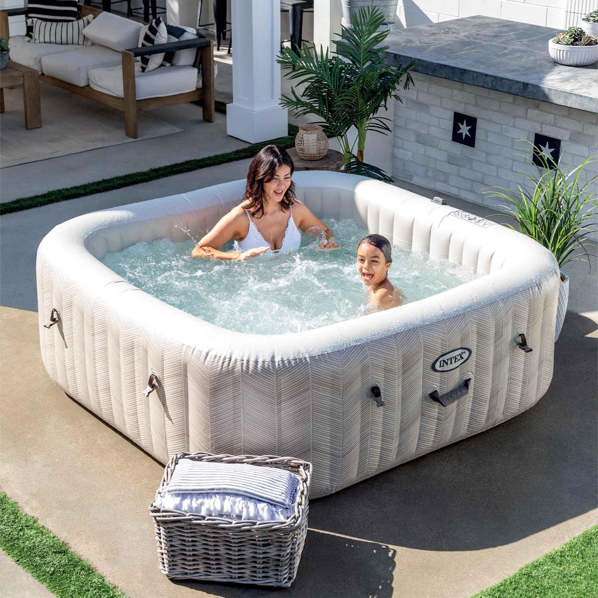 Intex PureSpa Chevron Deluxe Bubble Massage 6 personnes 2/7