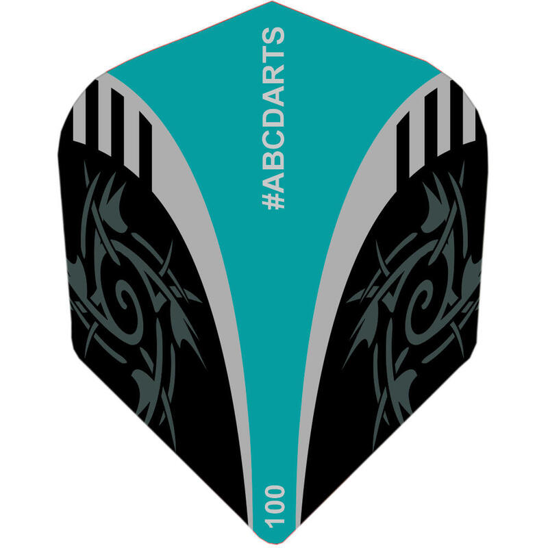 Dart Flights - Extra Stevig - Tribal Jade- 8 sets (24 stuks)