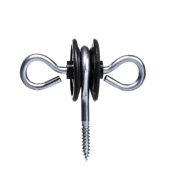 Kit Maniglia Cancello 5 mt Con 2 Isolatori Doppio Gancio Per Recinto Elettrico