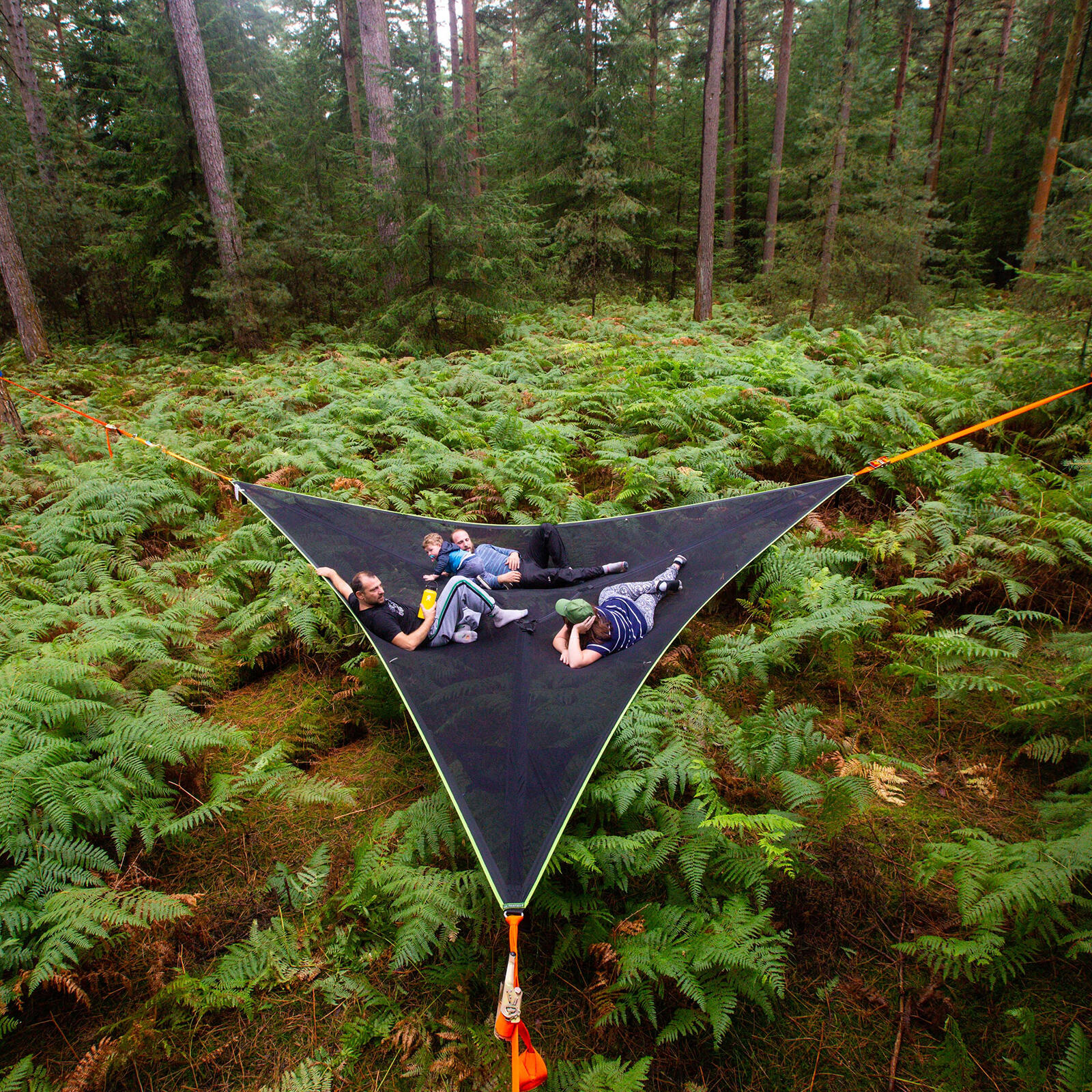 Trillium XL dubbele hangmat 3-6 personen Outdoor accessoires voor boomtent 4/5