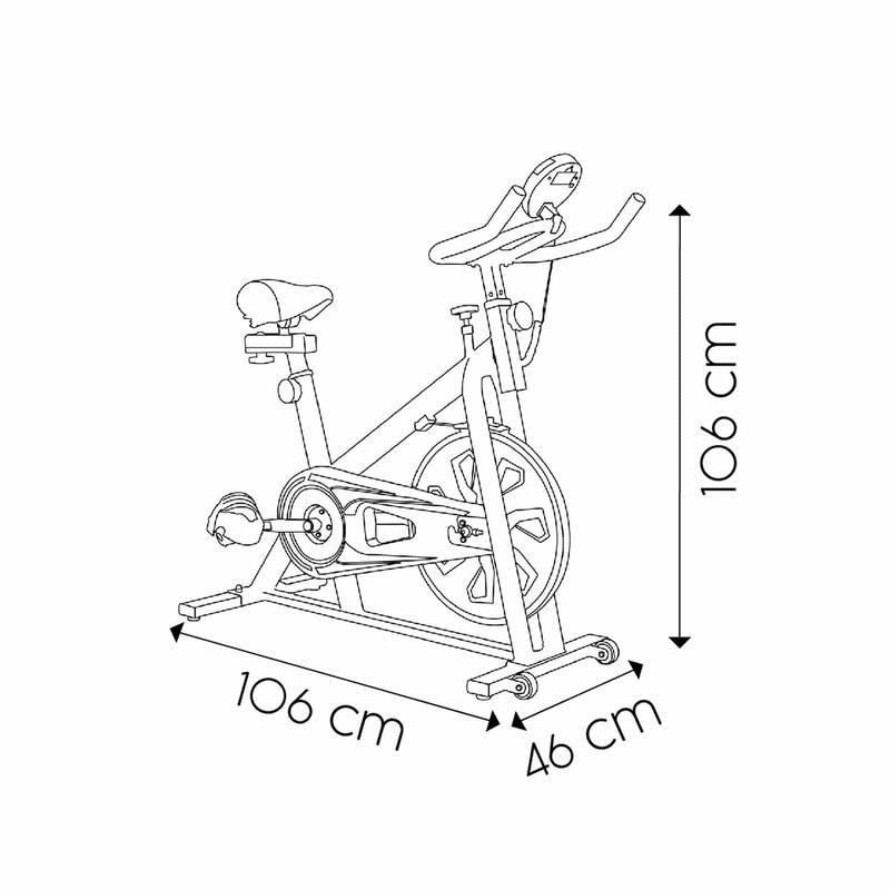 Bicicleta de Spinning Estática Keboo Série 300 Volante de Inércia de 6 kg e Mais