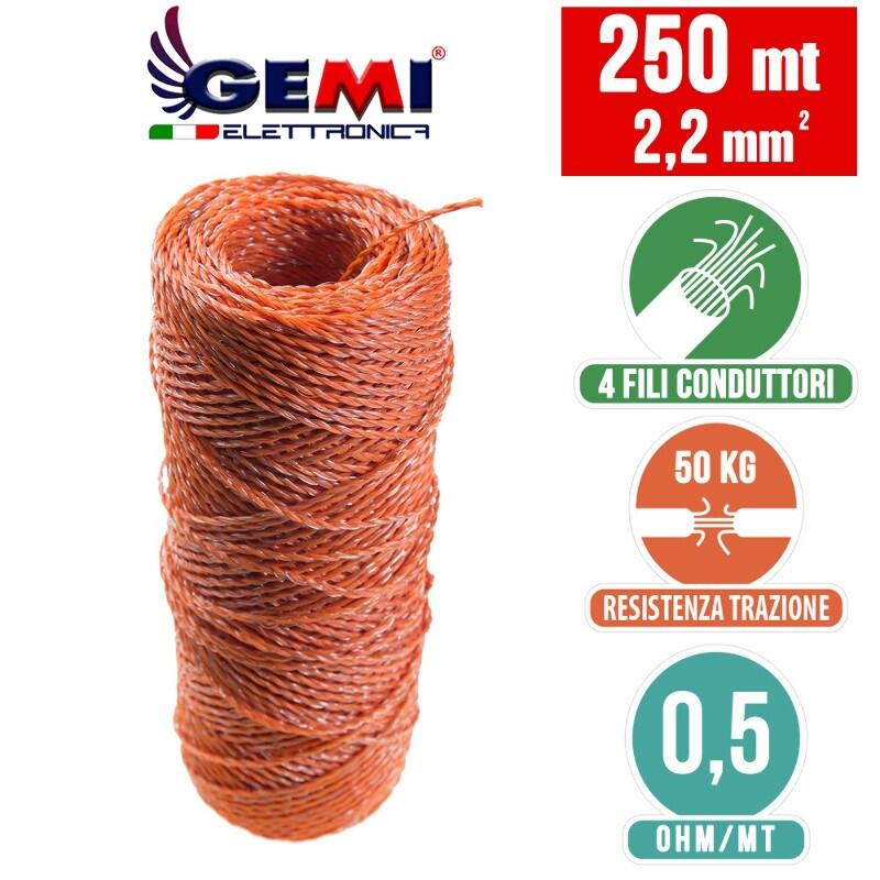 Filo 250 MT 2.2 Mm² Per Recinto Elettrico