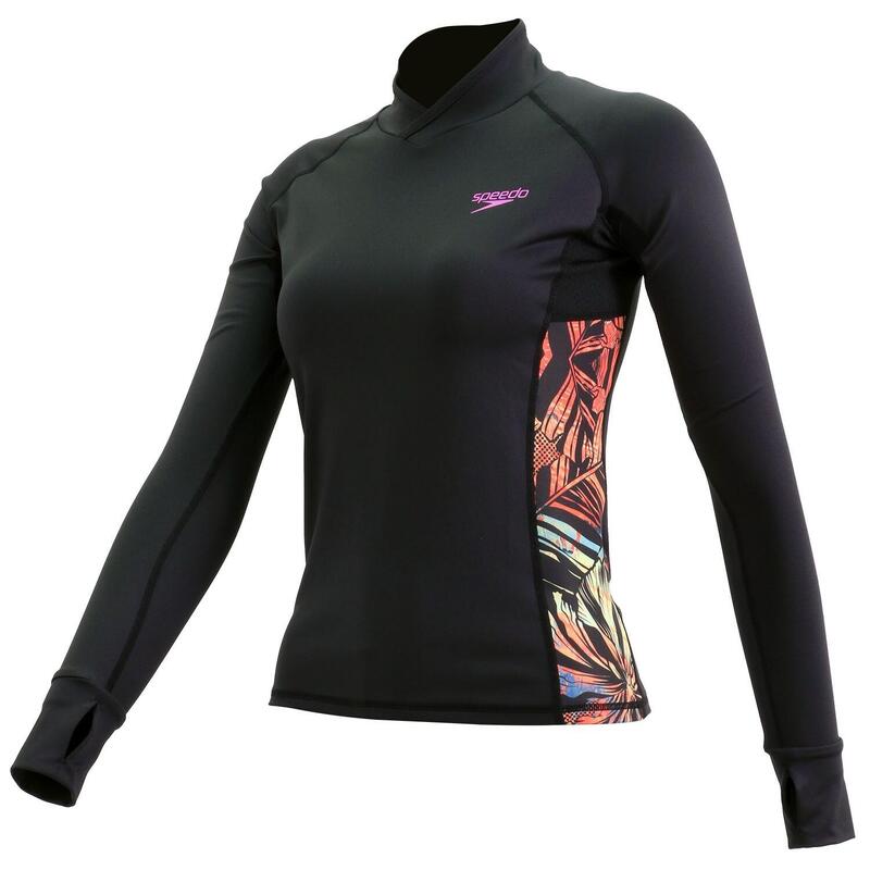 MAGLIA DONNA SPEEDO PROTECT+ FUNCTIONAL WATER ACTIVITY BLACK-EC