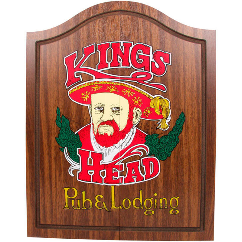 Armoire à fléchettes Kings Head en couleur