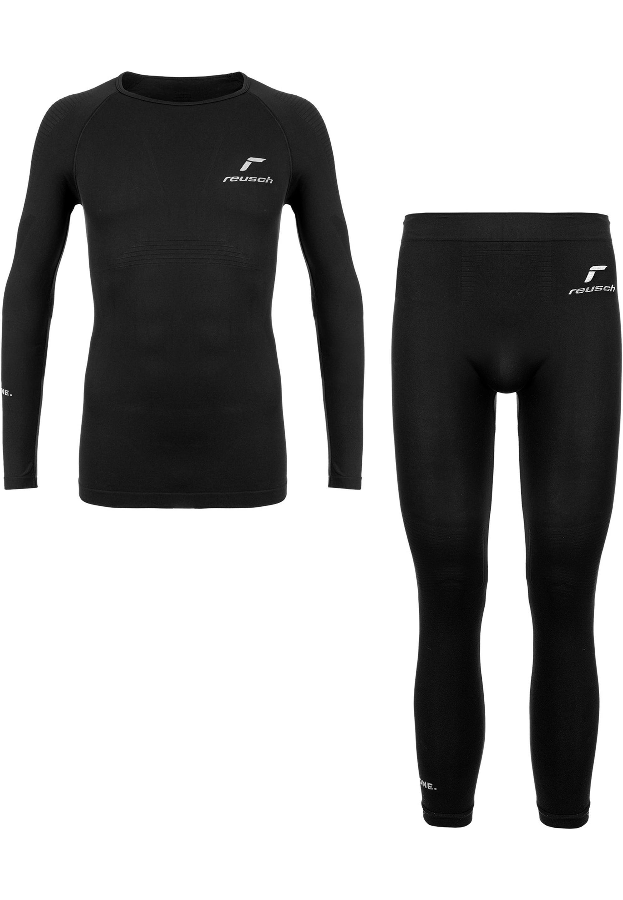 Reusch Completo Calzamaglia e Maglia termica nero 3/5
