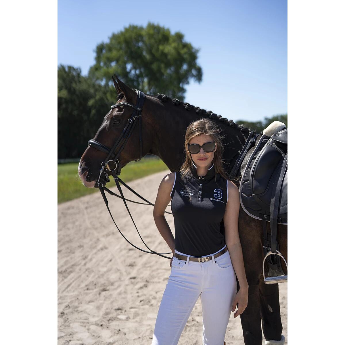 Polo HV POLO Favouritas Tech Mouwloos Zwart 3/3