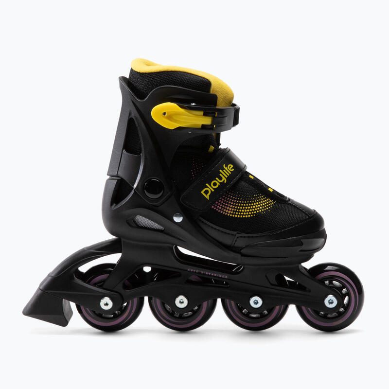 Playlife inline skates Joker hardboot 82A zwart/geel