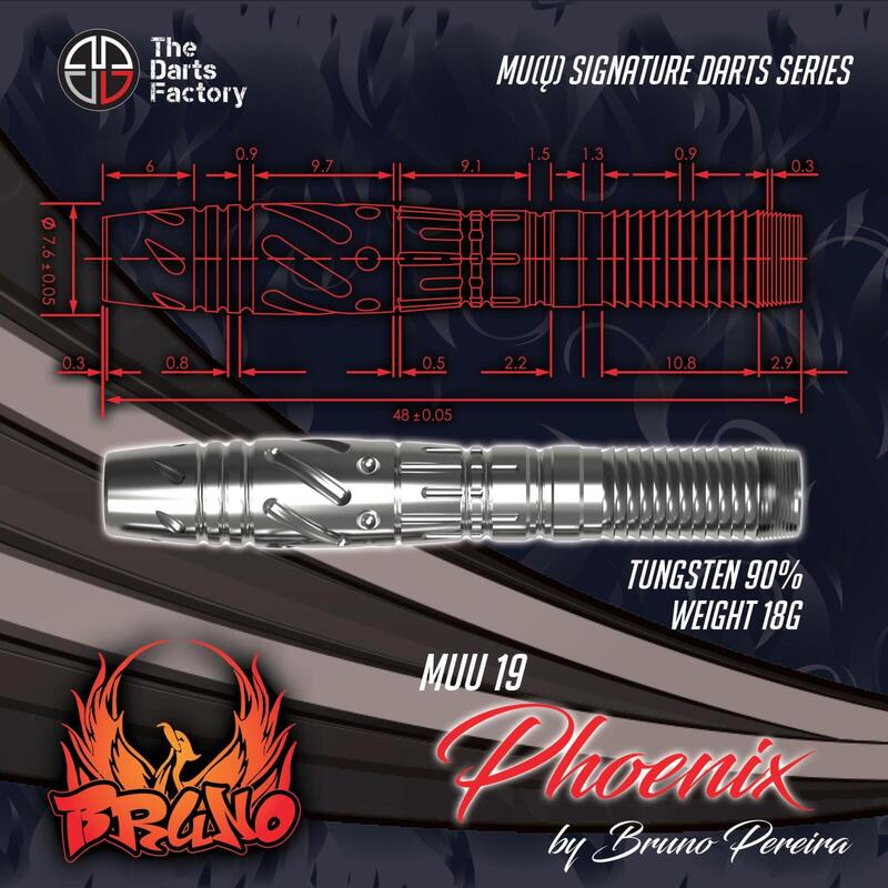 Darts Set - Muu 19 Phoenix