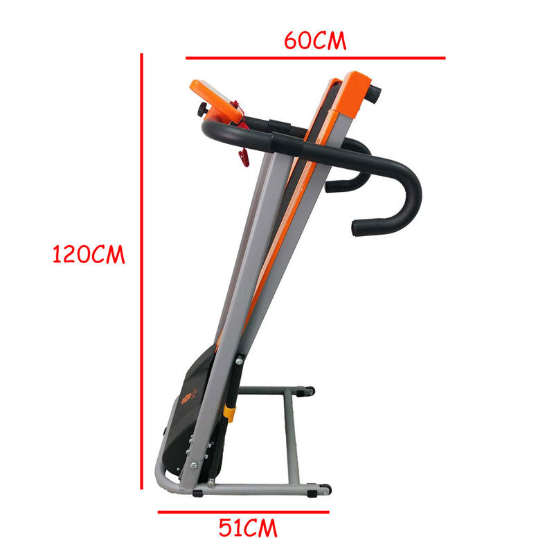 Cinta de Andar eléctrica Plegable Motor 1000W Potencia: 1 HP Pantalla LCD Silenc