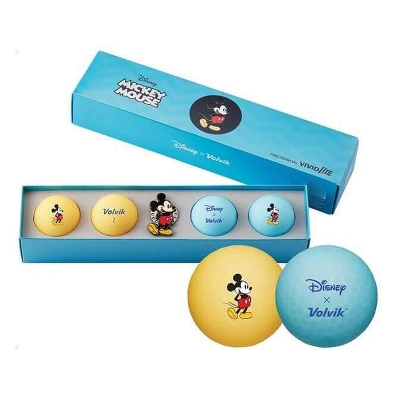 VOLVIK Balles De Golf Coffret cadeau Mickey Mouse de  Lite multicolore