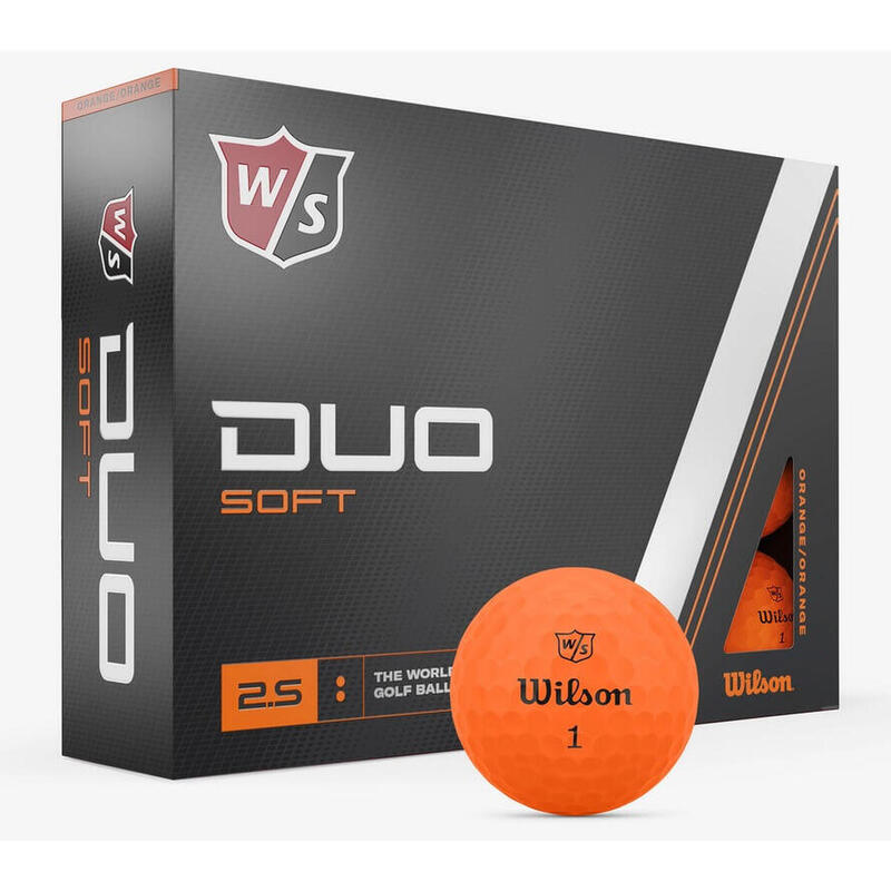 WILSON Balles De Golf   Staff Duo Soft 2.5  2023 Orange