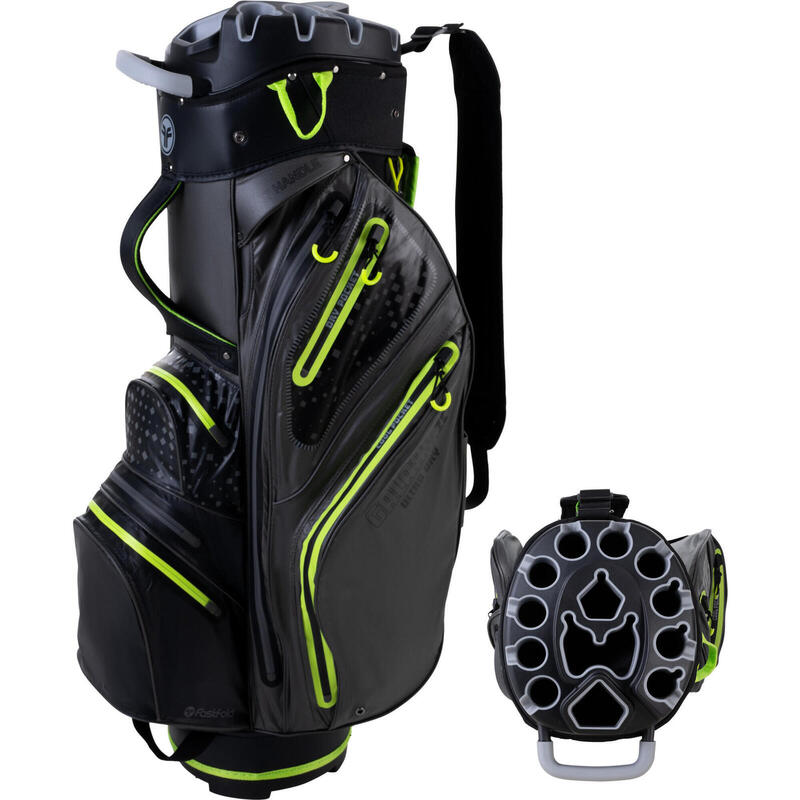 FASTFOLD Golftas  Galaxy CB Waterproof Cartbag  Limoen Zwart