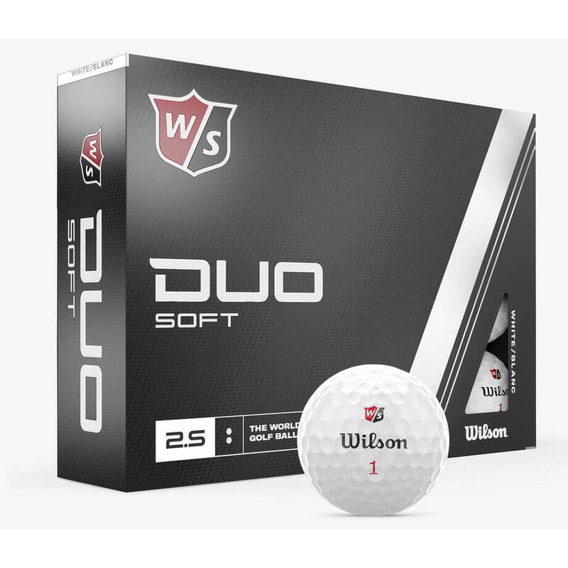 WILSON Balles De Golf   Staff Duo Soft 2.5  2023 Blanc