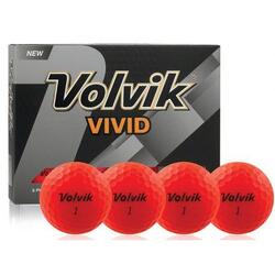 VOLVIK Balles De Golf  Vivid   Rouge