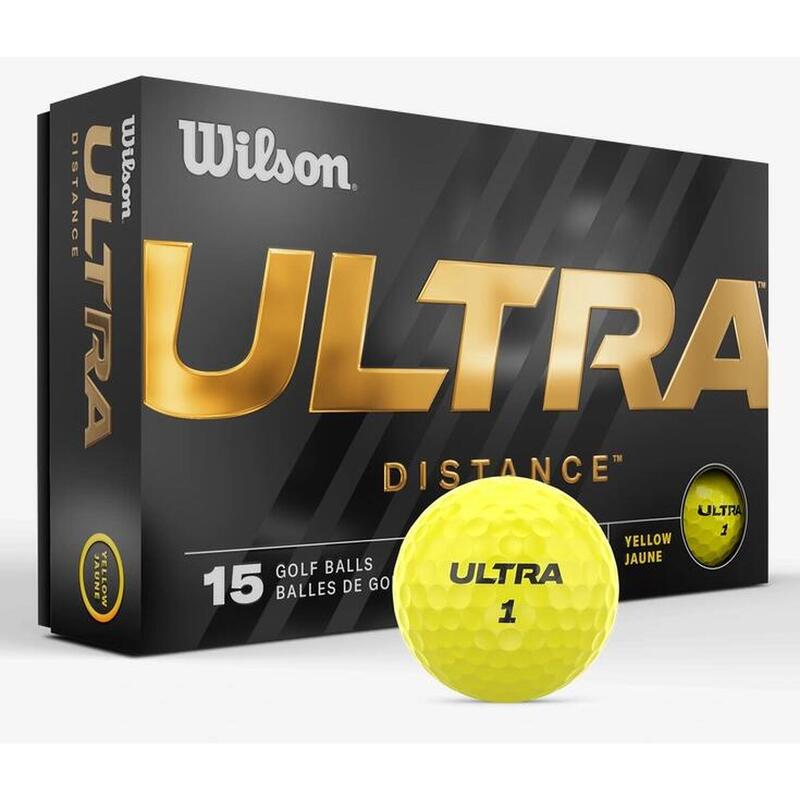 WILSON Golfbal  Ultra 15   2023 Licht geel
