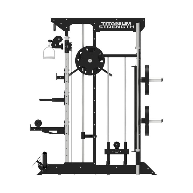 Titanium Strength Black Series B100 V2 Smith Machine, Multipower, Rack + Poulies