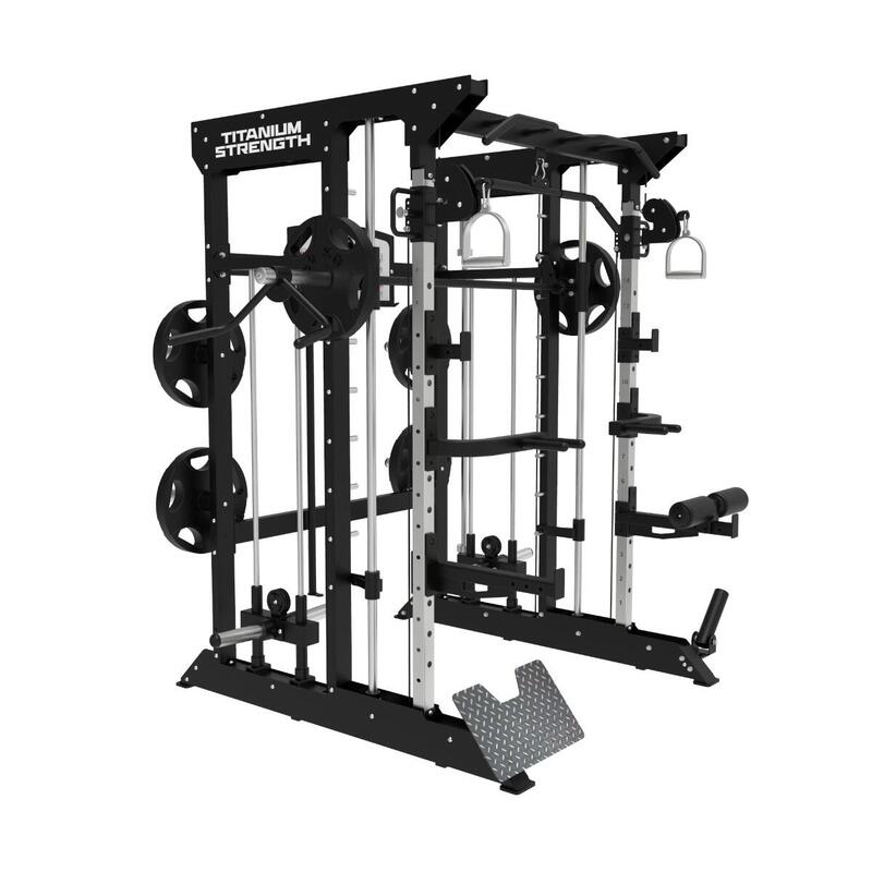 Titanium Strength Black Series B100 V2 Smith Machine, Multipower, Rack + Poulies