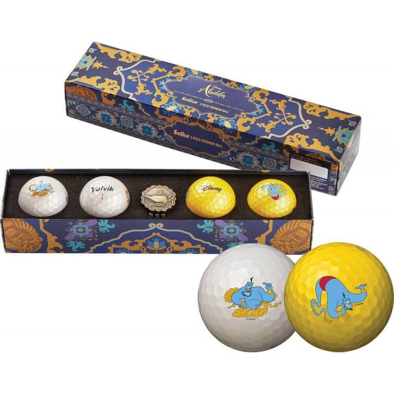 VOLVIK Balles De Golf Coffret cadeau Aladin  Vivid jaune