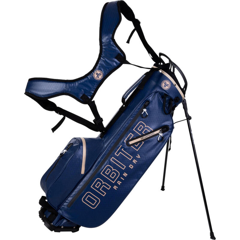 FASTFOLD Golftas  Orbiter 7.5I Rain Dry Standbag  Zand Zwart