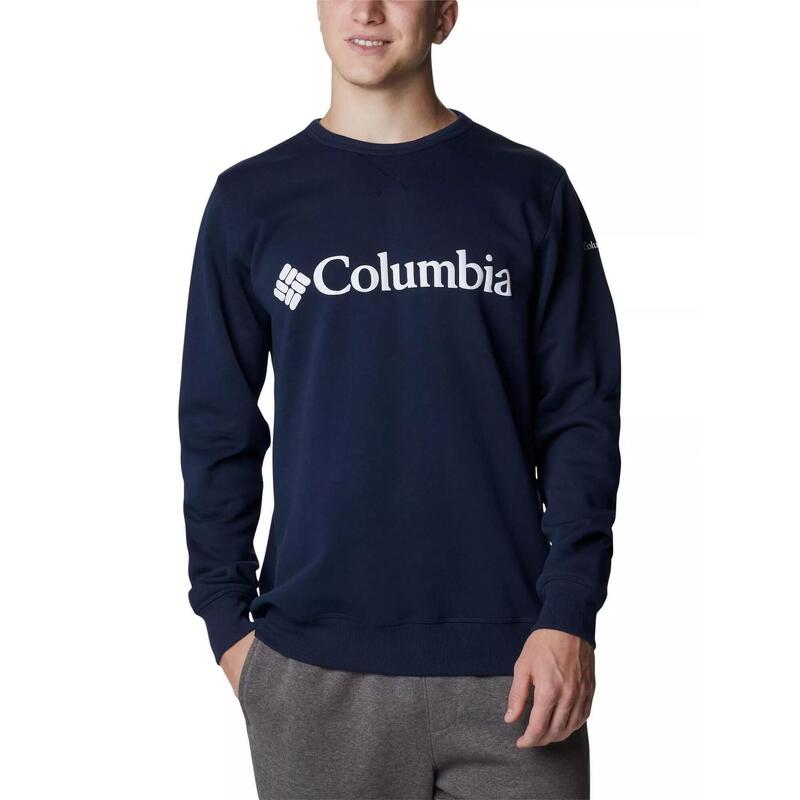 M Columbia Logo Fleece Crew férfi pulóver - kék
