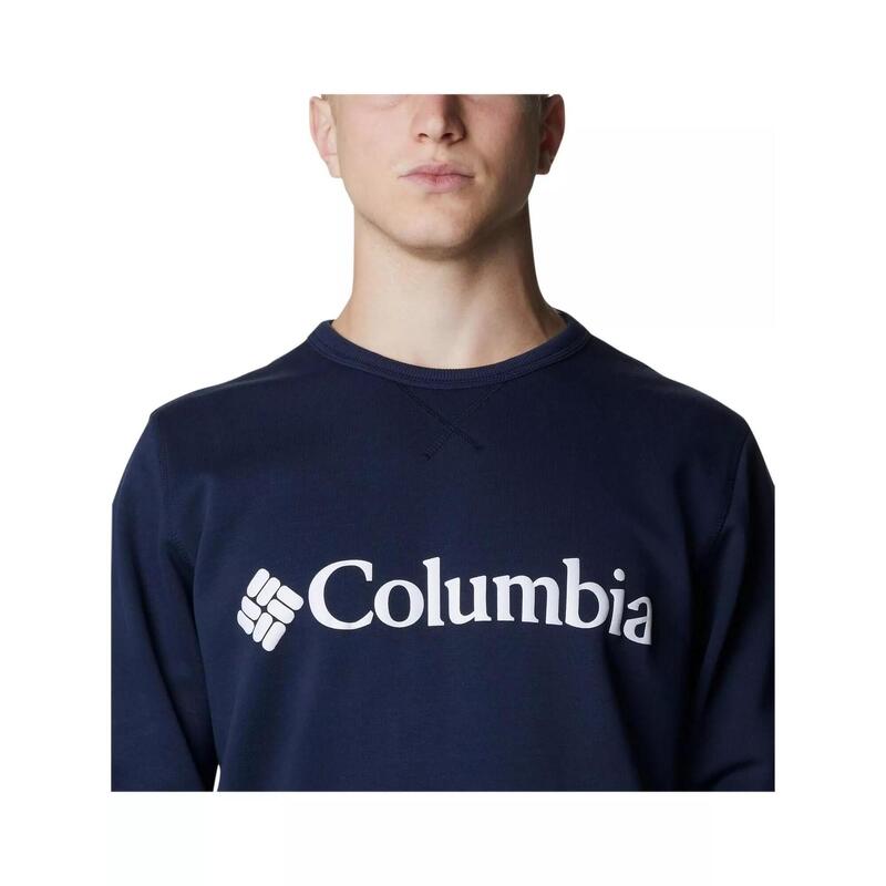 M Columbia Logo Fleece Crew férfi pulóver - kék
