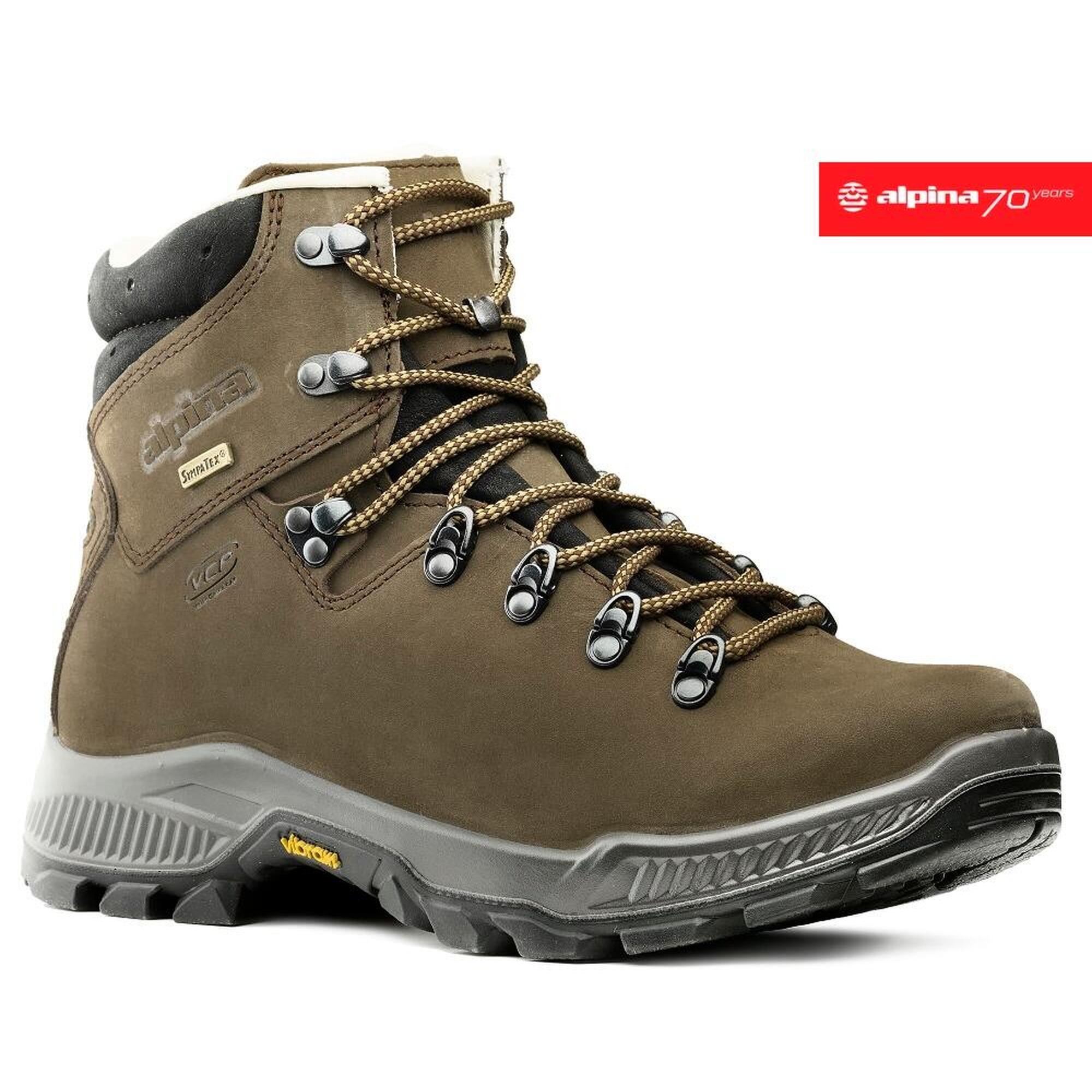 Alpina - Chaussures De Randonnée Hiking Tibet Homme – Marron - Bottes - Marron - 44 - Decathlon