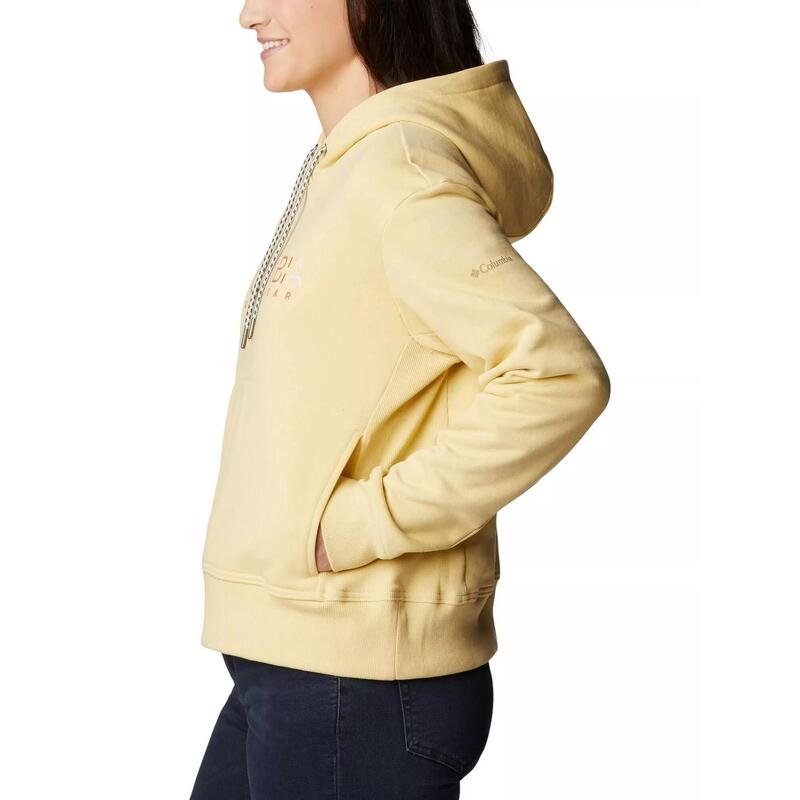 Kapuzenpullover Columbia Lodge Hoodie Damen - gelb