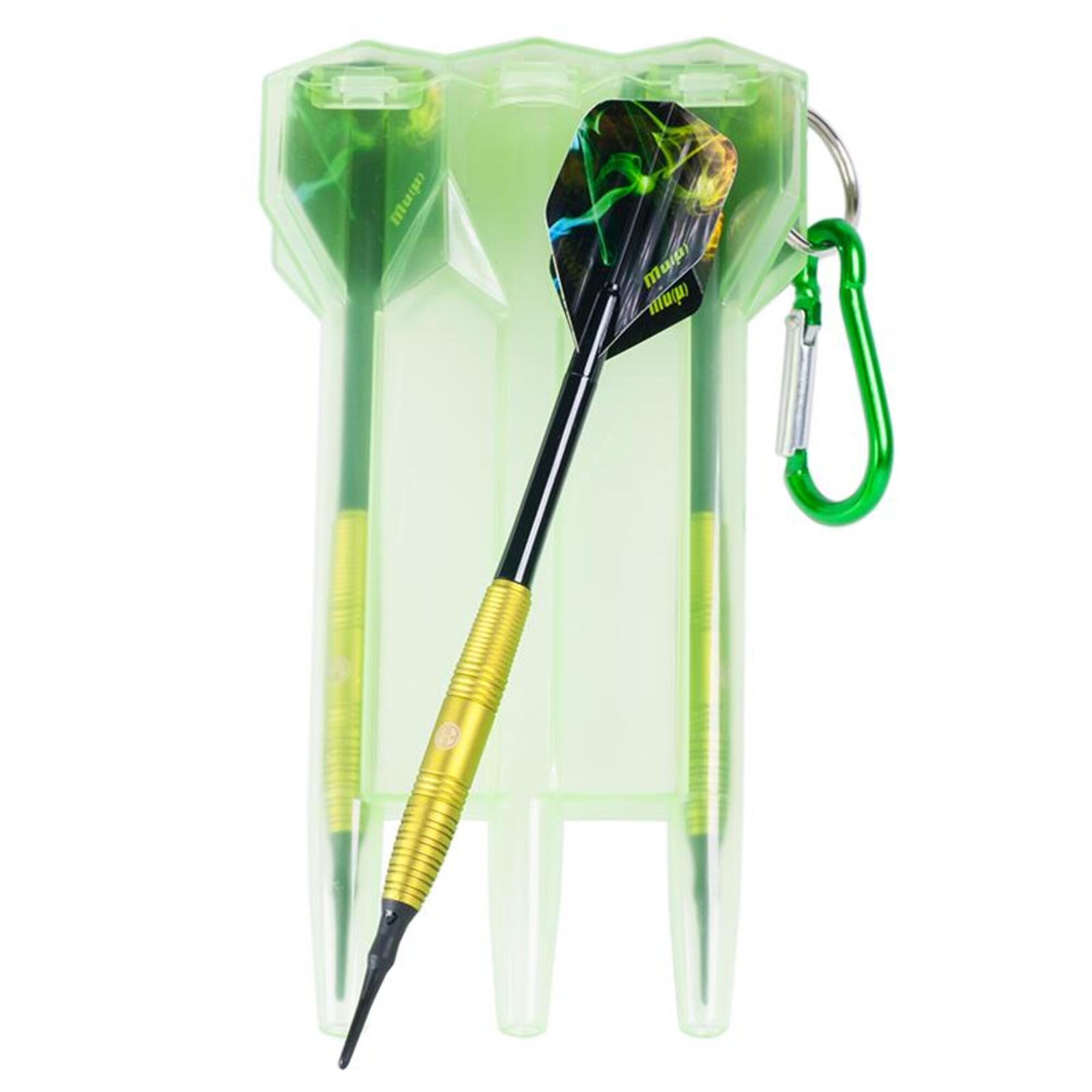 NON-SLIP 02 Darts Set with case - Lime