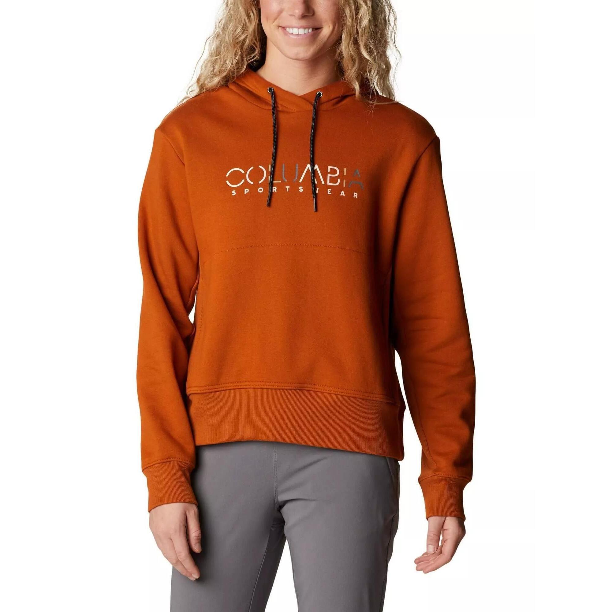 Columbia - Sweat À Capuche Pour Femmes Lodge - Sweat-shirt - Jaune|orange - 42 M/l - Decathlon