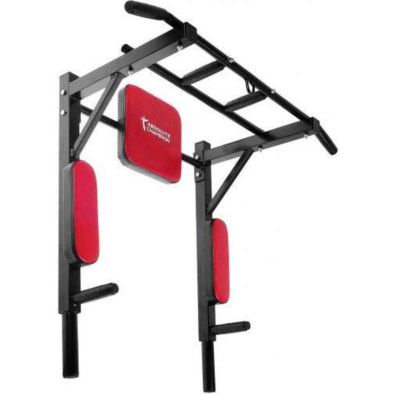 Multifunktional Klimmzugstange 3 in 1 Power Schwarz Pull Up Bar und Dip Station