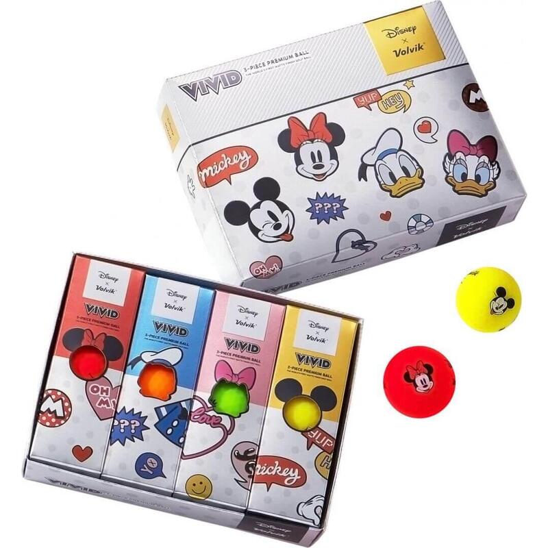 VOLVIK Golfbal  Vivid Mickey Mouse and Friends Cadeau Set Meerkleurig