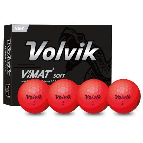 VOLVIK Volvik Vimat Soft Rood 12 golfballen