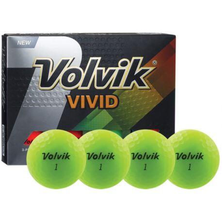 Volvik Vivid Balles de Golf Citron Vert 1/3