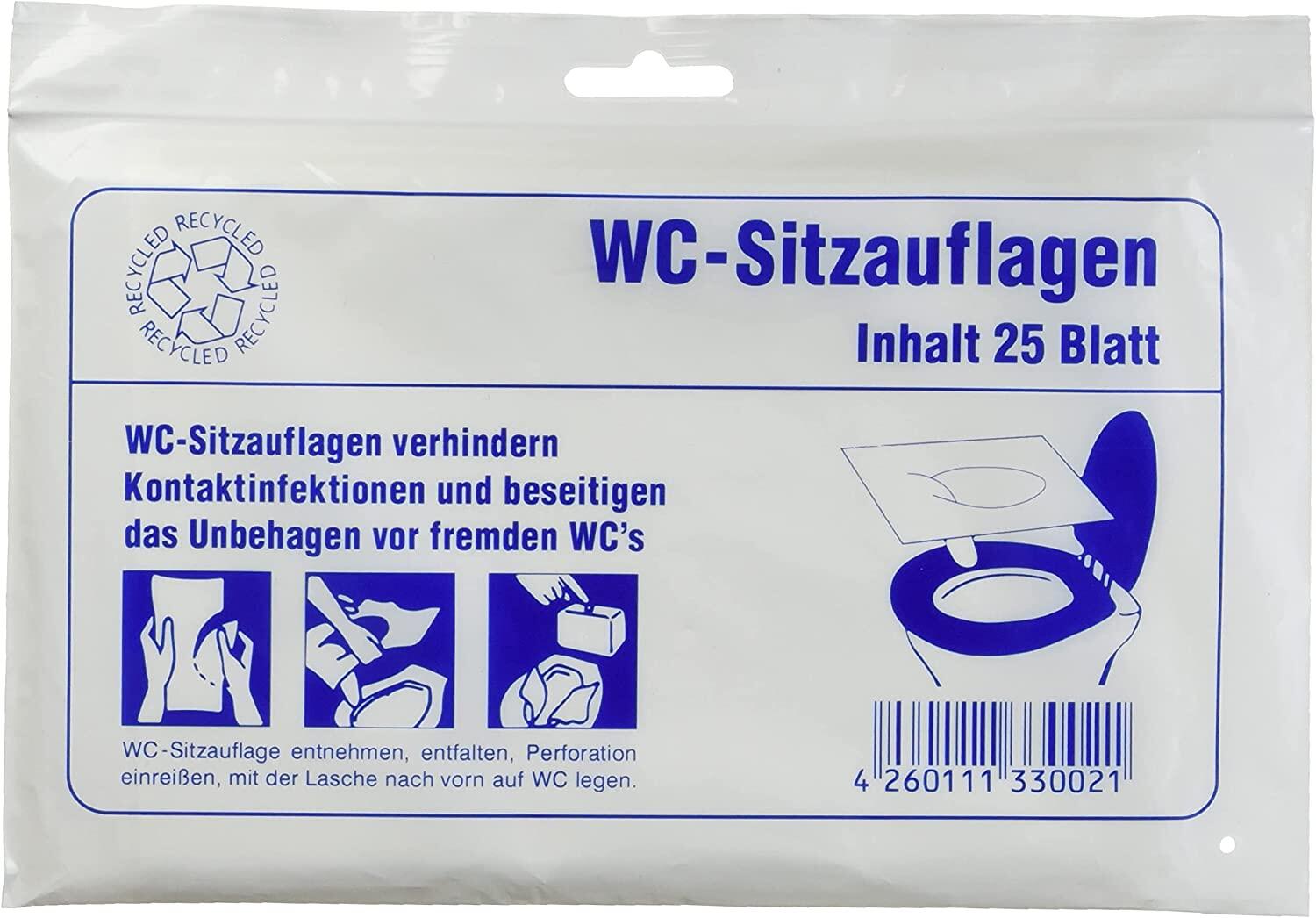 Produktbild von 50 Stück Einweg-Toilettensitzauflagen – Hygienischer Schutz, Wasserdicht, Rutschfest, Universell Passend – Ideal Für Reisen & öffentliche Toiletten
