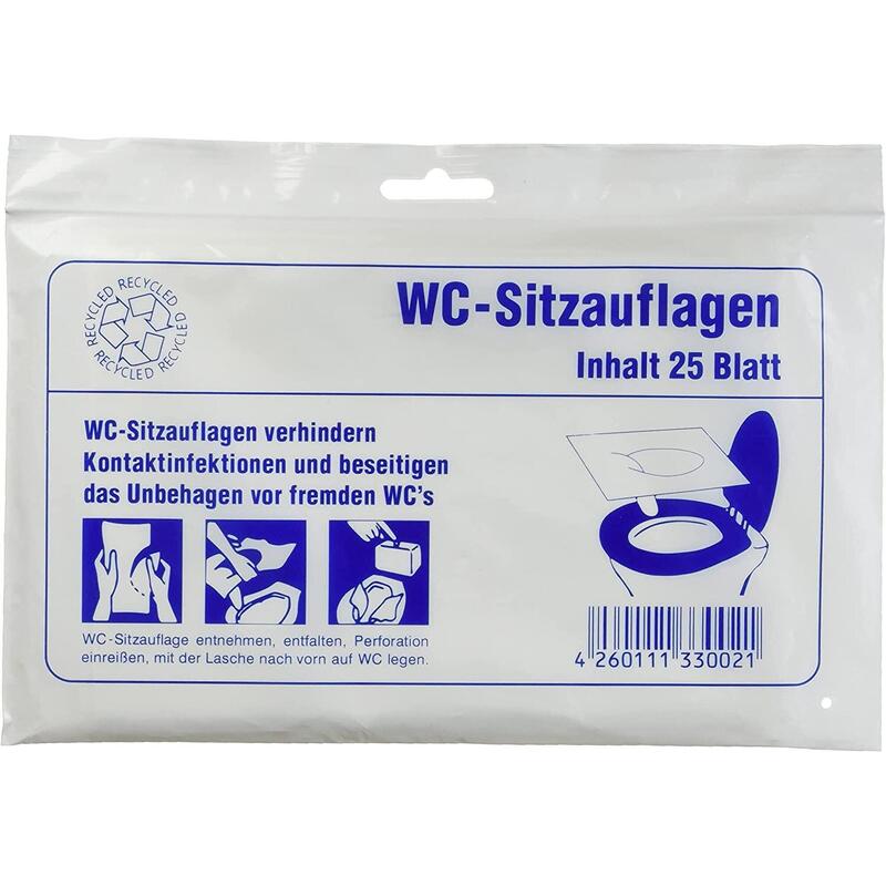 Einweg Toiletten Sitzbezug Hygiene Auflage für WC Spülbar Sauber