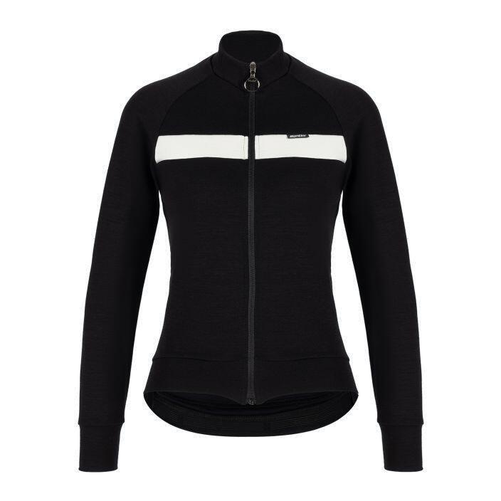 Férfi Santini Adapt Wool Thermal Jersey kerékpáros melegítő pulóver