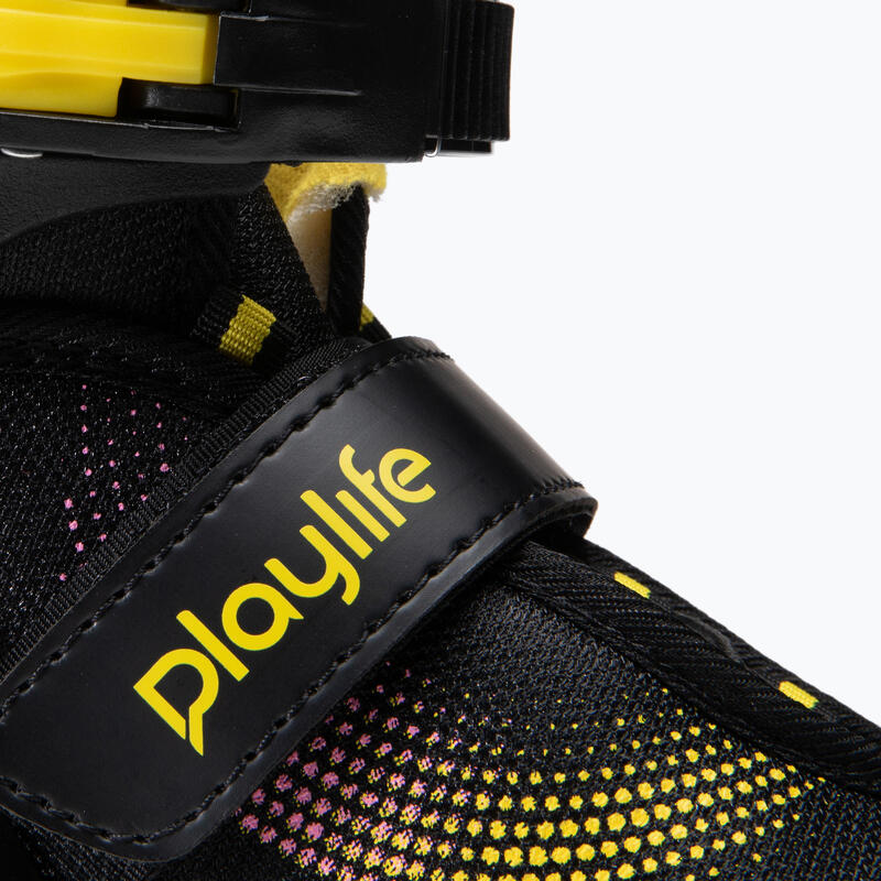 Dětské freestylové kolečkové brusle Playlife Joker Yellow Glow