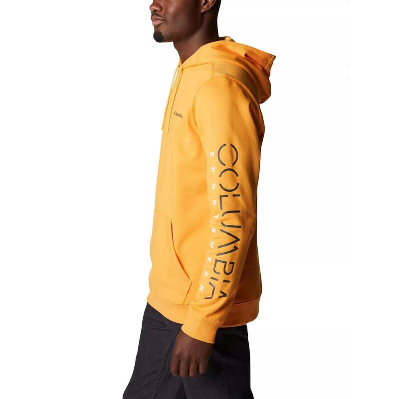 Csc Basic Logo II Hoodie férfi kapucnis pulóver - sárga
