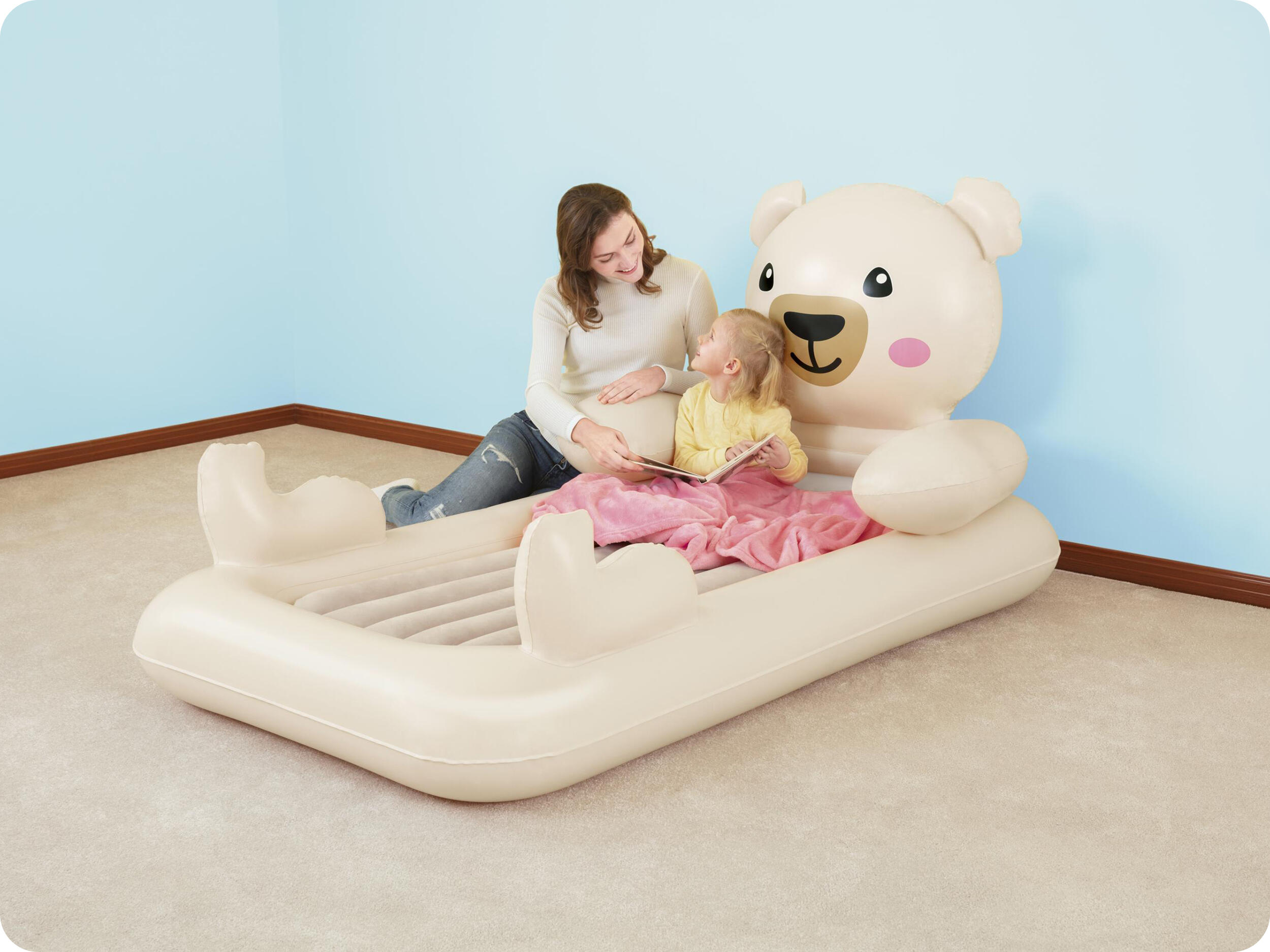 Bestway Lit gonflable enfant Nounours Up In & Over 188 x 102 x 89 cm 4/5