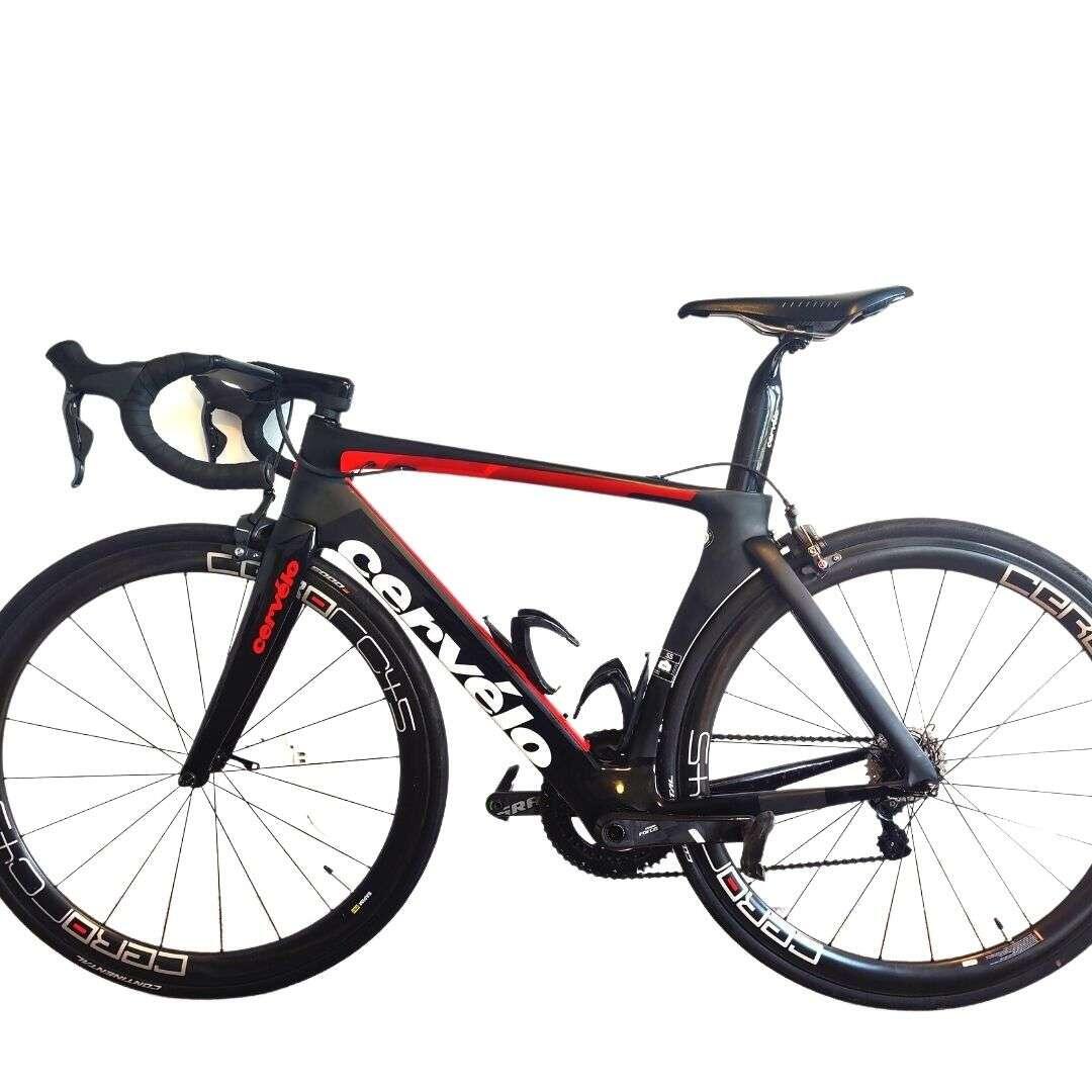 Segunda Vida Bicicleta Carretera Adulto Cervelo S5 Negra Roja Ultegra Di2