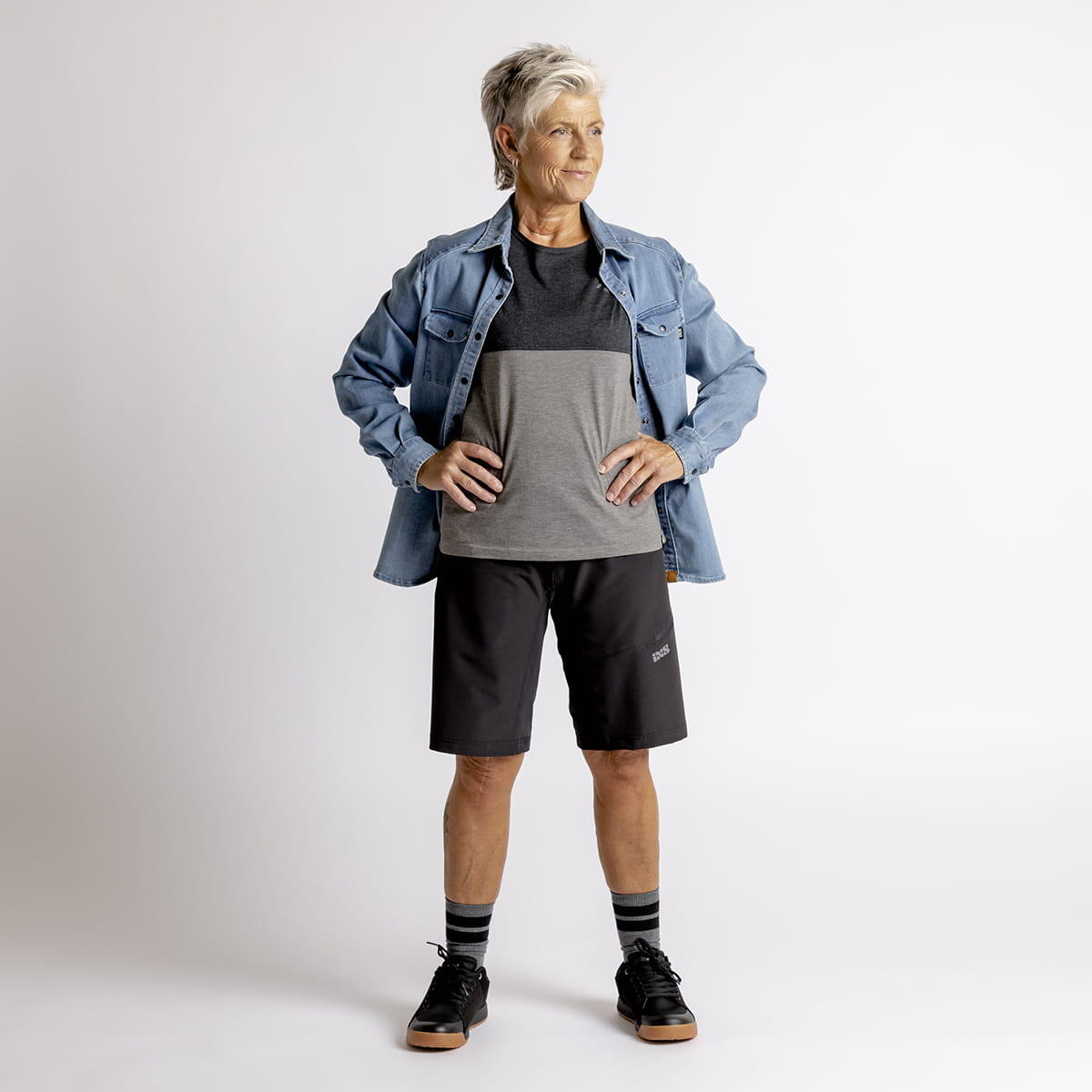 Damen Hemd W CARVE DIGGER ORGANIC DENIM SHIRT 5/6