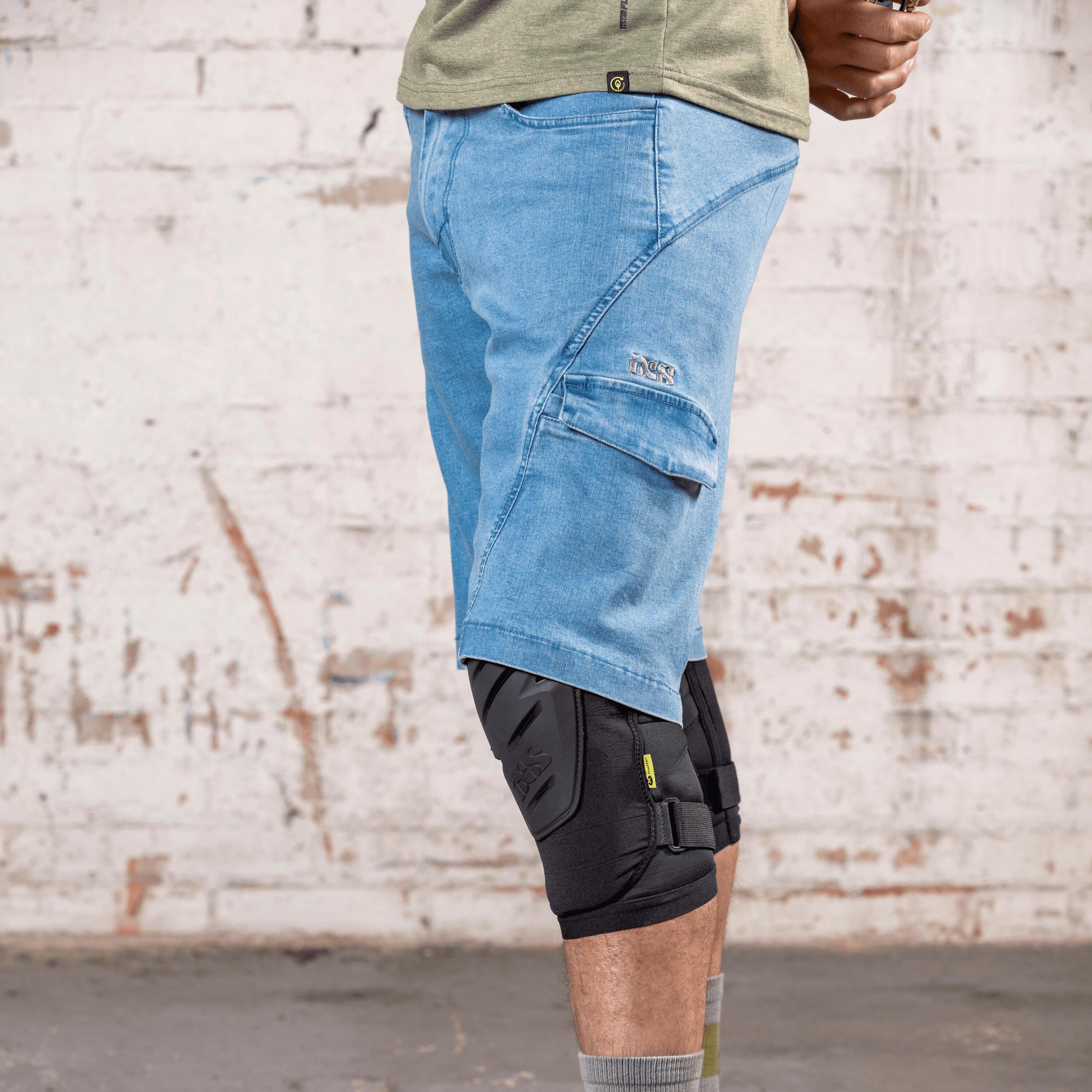 Short en denim organique Carve Digger - Bleu délavé 7/7