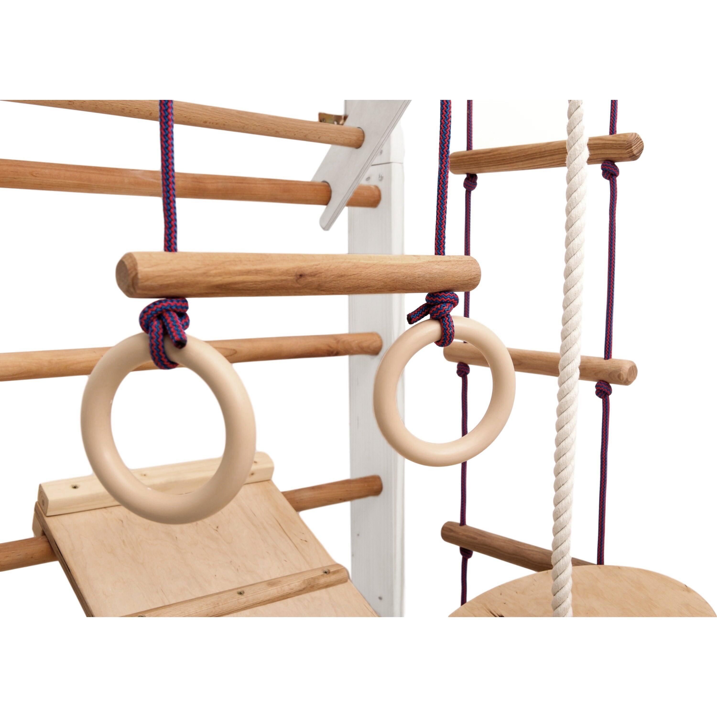 Mur d'escalade pour enfants - Structure intérieure en bois (blanc Sport 2) 6/6