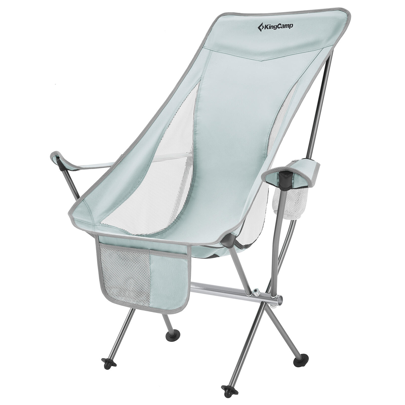 KINGCAMP Campingstoel Cataby Deluxe Camping Vouwstoel Strandstoel Opvouwbaar Alu 120 kg