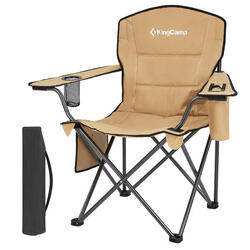 Chaise de camping Oakdale pliante XL Plage légère Acier 136kg