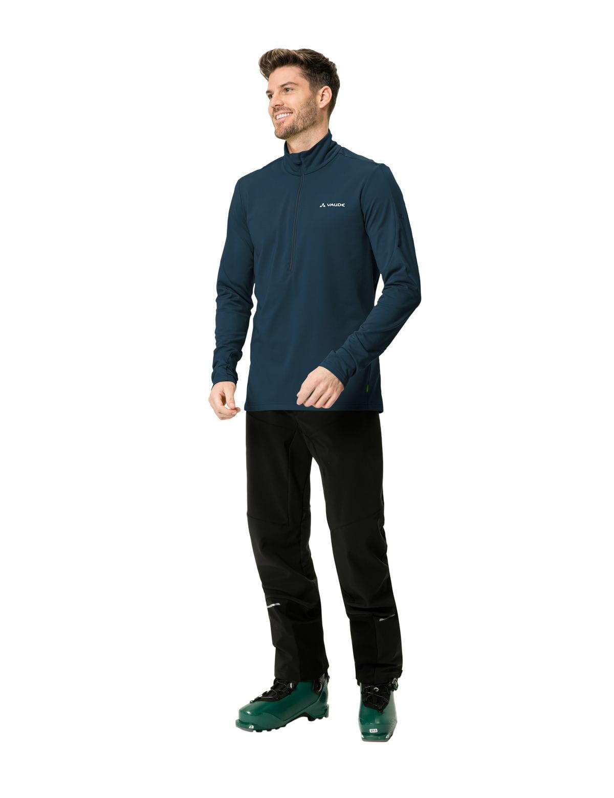 Livigno Halfzip II Pull en laine polaire - Dark Sea 7/7