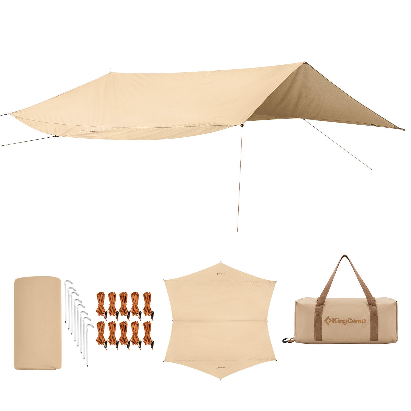 Tarp Khan T Sonnensegel Camping Wind Schutz Vor Zelt Plane Baumwolle 6/6