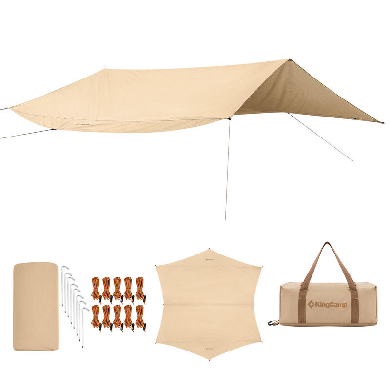Tarp Khan T Sonnensegel Camping Wind Schutz Vor Zelt Plane Baumwolle