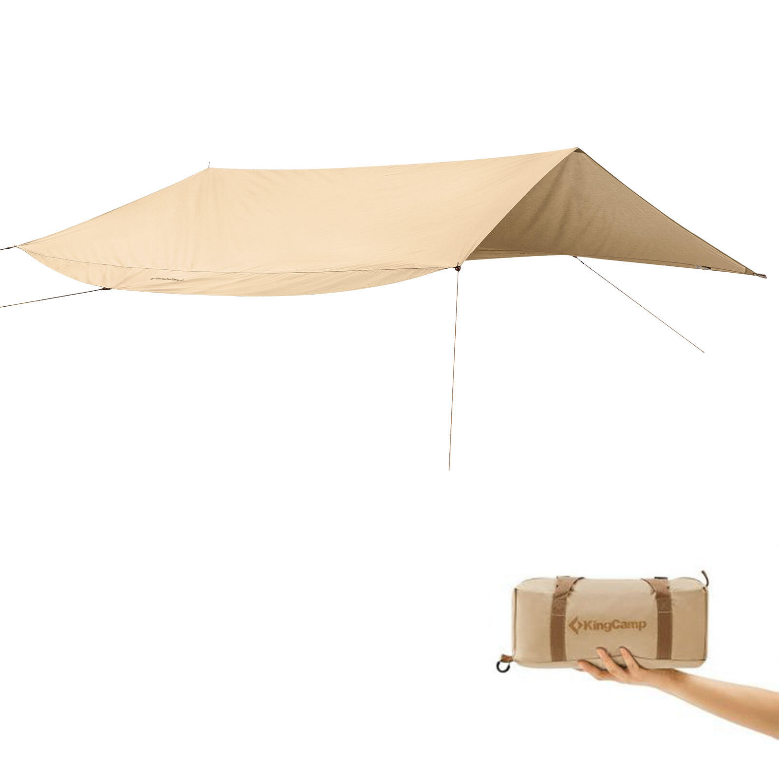 KINGCAMP Tarp Khan T Sonnensegel Camping Wind Schutz Vor Zelt Plane Baumwolle